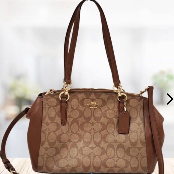 Coach Handbags - SOLD -COACH Signature Christie Satchel Shoulder Bag Handbag Crossbody, Like New